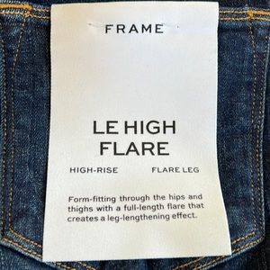 NEW FRAME le high flare high rise jean in size 27